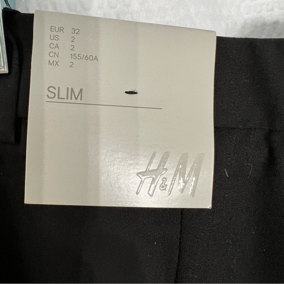H&M Black Slim Slacks women’s size 2 - Picture 5 of 13